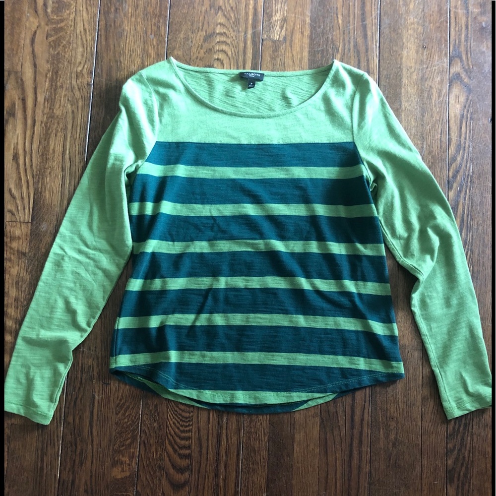 Talbots 100% cotton long sleeve t-shirt